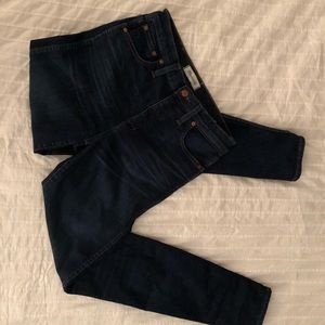 Madewell 10” High-rise Skinny Jeans in Hayes Wash